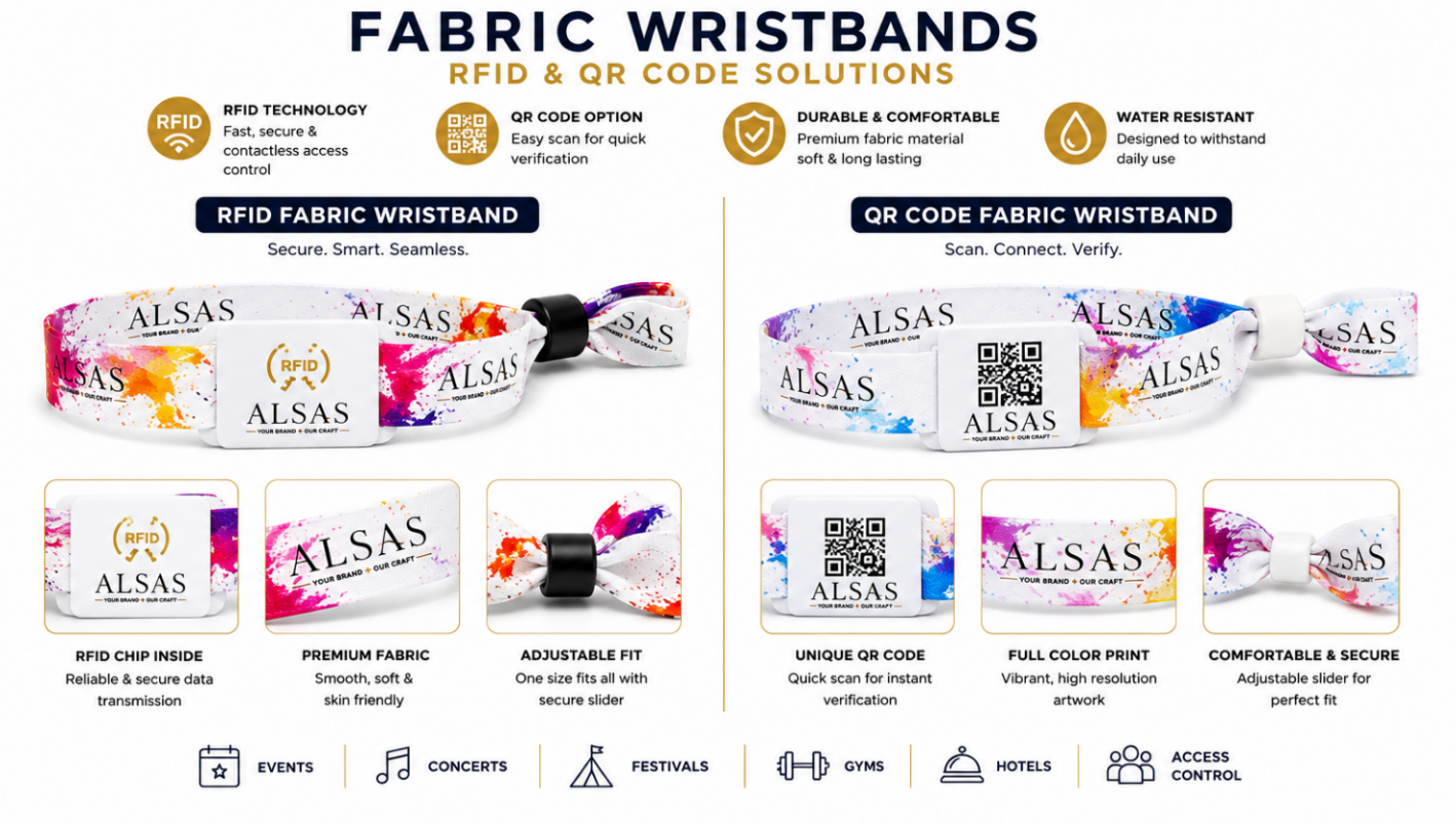 RFID / NFC wristbands from ALSAS catalogue