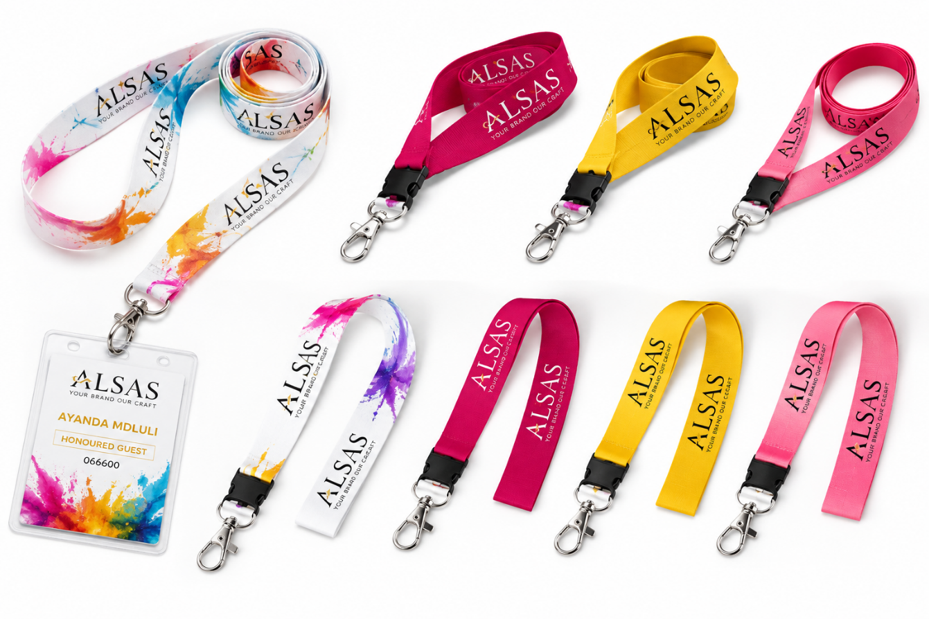 Lanyards and ID cards from ALSAS catalogue